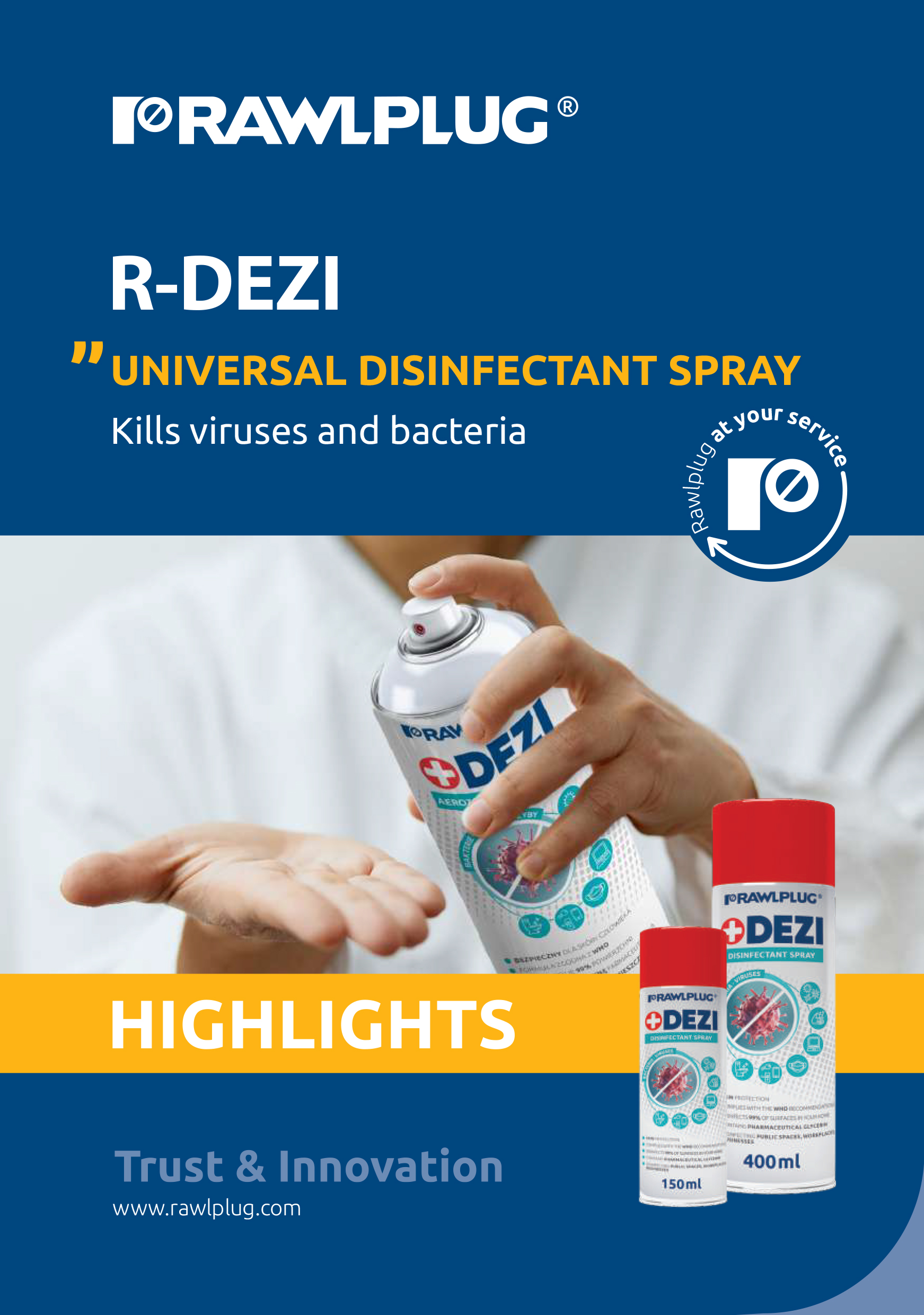 Rawlplug DEZI Universal Disinfectant Spray