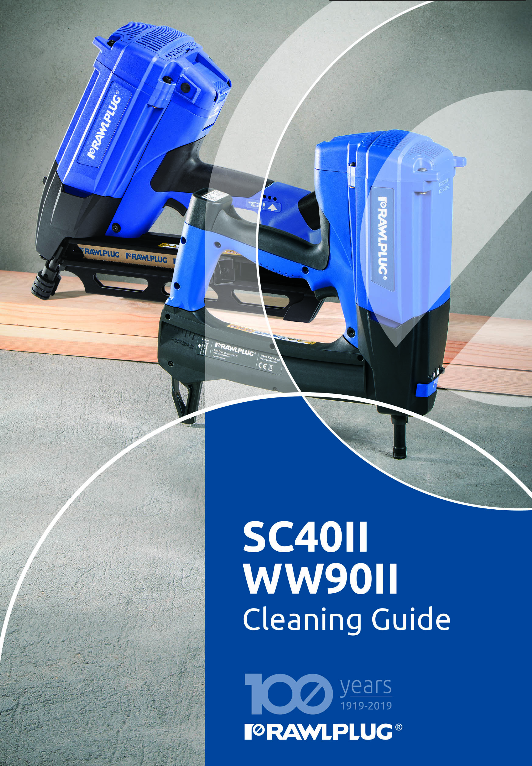 Rawlplug SC40 II_& WW90II Cleaning guide 